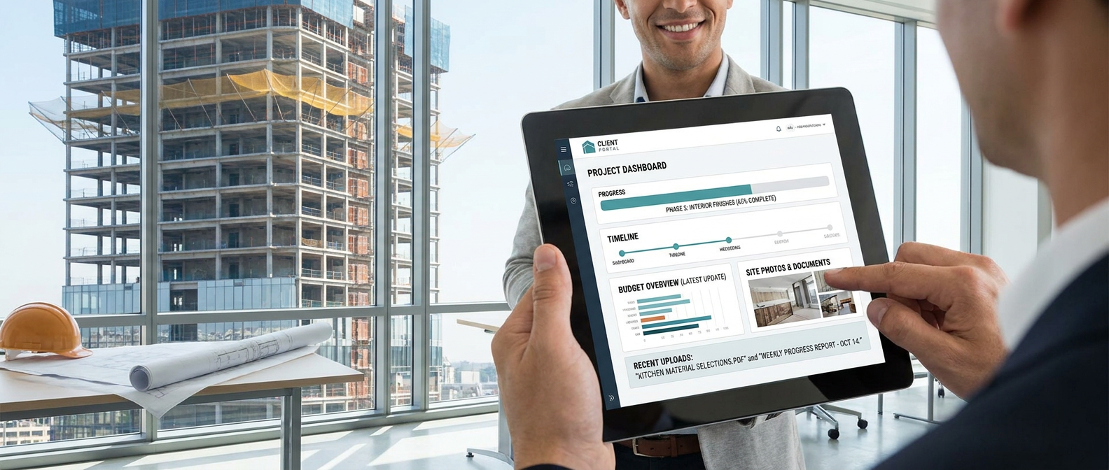 What to Expect from a High-End Construction Client Portal