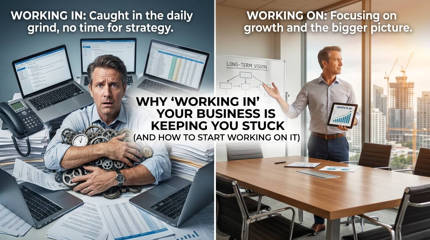 Why 'Working In' Your Business Is Keeping You Stuck (And How to Start Working On It)